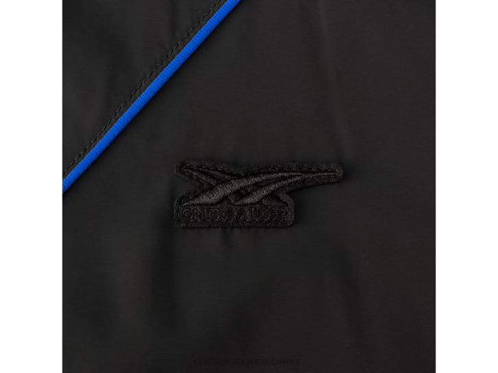 Onitsuka Tiger P-Track-Blouson Männer Schwarz Blau 8X88461 Kleidung
