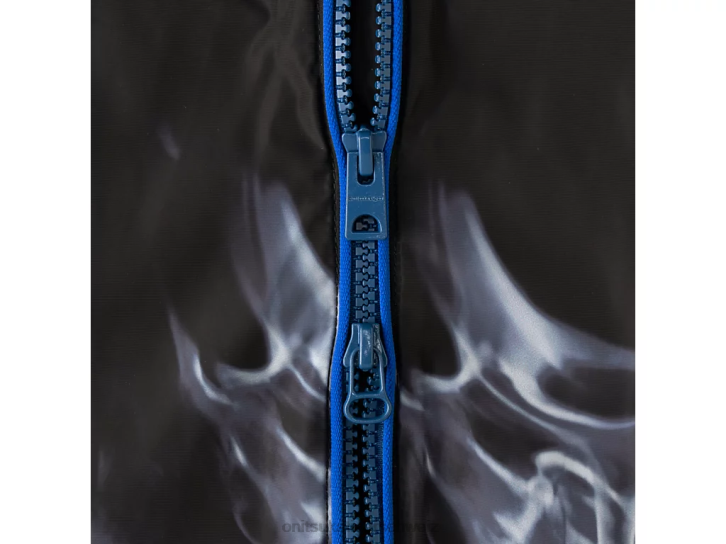 Onitsuka Tiger P-Track-Blouson Männer Schwarz Blau 8X88461 Kleidung