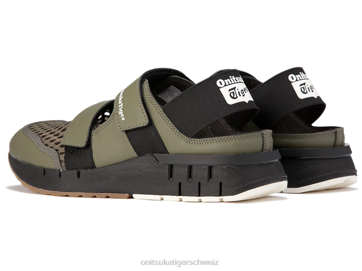 Onitsuka Tiger Rebilac-Sandale unisex Mantel grün 8X88100 Schuhe