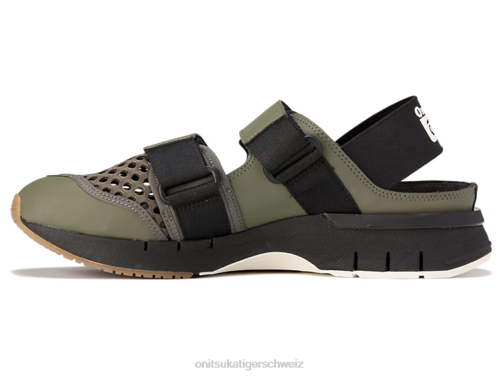Onitsuka Tiger Rebilac-Sandale unisex Mantel grün 8X88100 Schuhe