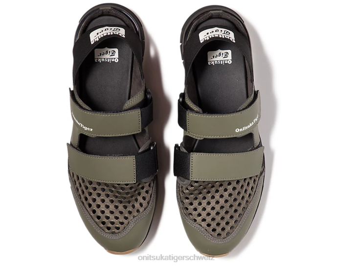 Onitsuka Tiger Rebilac-Sandale unisex Mantel grün 8X88100 Schuhe