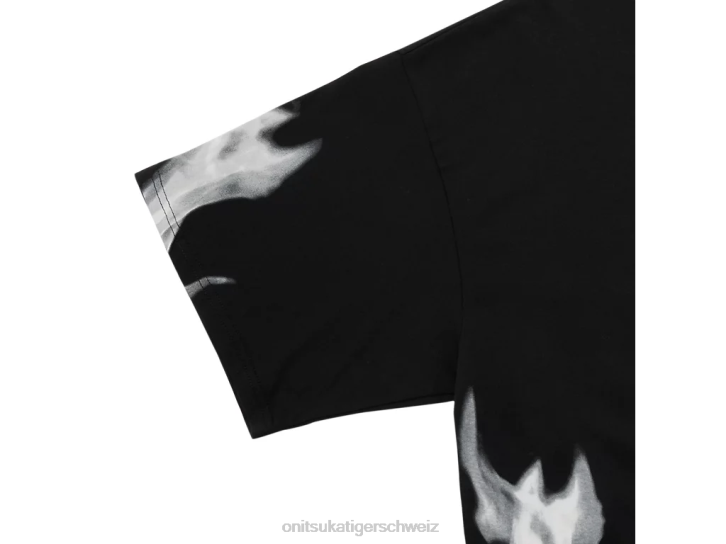 Onitsuka Tiger SS-Grafik-T-Shirt Männer schwarz/cremeweiß 8X88454 Kleidung