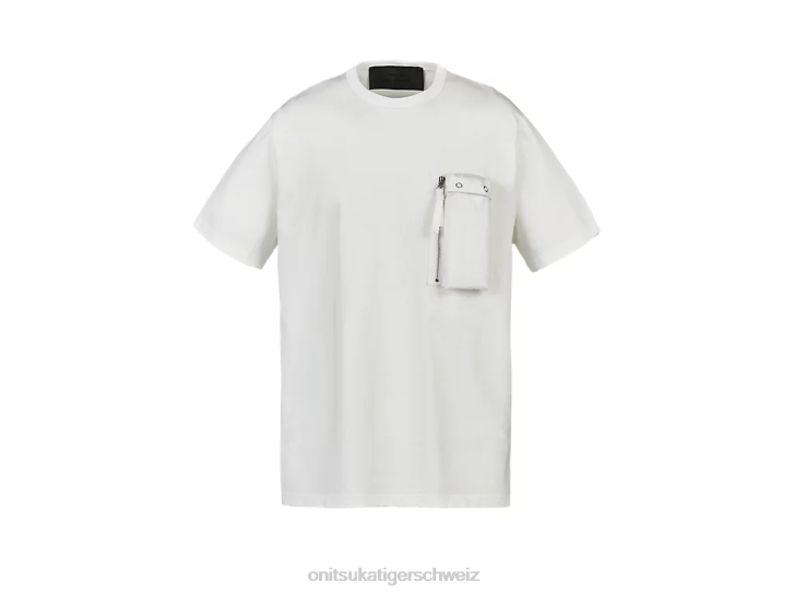 Onitsuka Tiger SS-T-Shirt Männer Weiß 8X88382 Kleidung