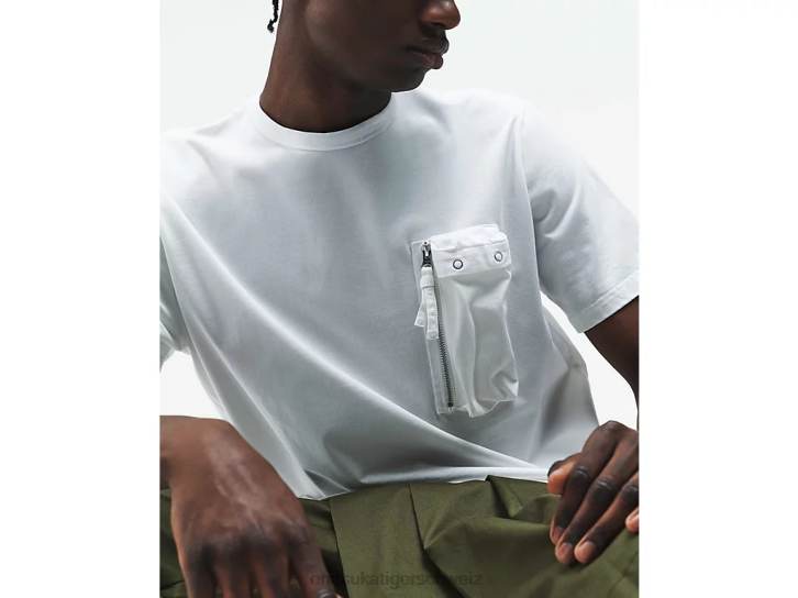 Onitsuka Tiger SS-T-Shirt Männer Weiß 8X88382 Kleidung