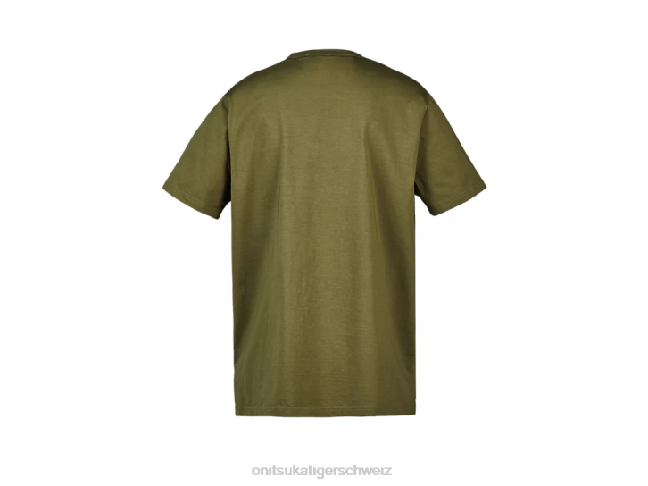 Onitsuka Tiger SS-T-Shirt Männer khaki 8X88374 Kleidung