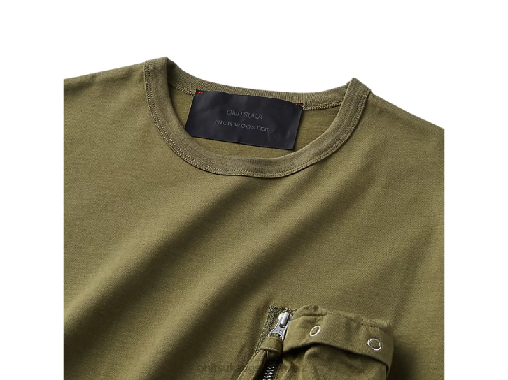 Onitsuka Tiger SS-T-Shirt Männer khaki 8X88374 Kleidung