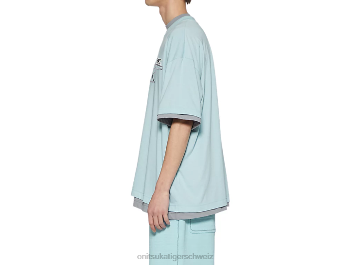 Onitsuka Tiger SS oben unisex hellblau/grau 8X88411 Kleidung