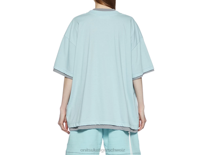 Onitsuka Tiger SS oben unisex hellblau/grau 8X88411 Kleidung