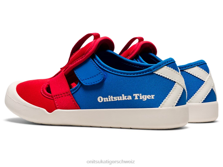 Onitsuka Tiger Sandale Mexico 66 Kinder klassisches Rot/Directoire-Blau 8X88642 Schuhe