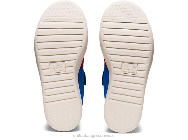 Onitsuka Tiger Sandale Mexico 66 Kinder klassisches Rot/Directoire-Blau 8X88642 Schuhe