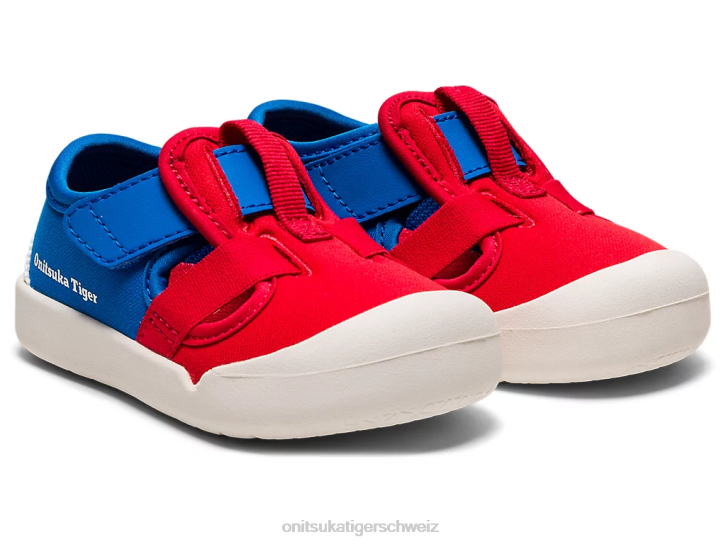 Onitsuka Tiger Sandale Mexico 66 Kinder klassisches Rot/Directoire-Blau 8X88657 Schuhe