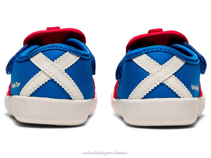 Onitsuka Tiger Sandale Mexico 66 Kinder klassisches Rot/Directoire-Blau 8X88657 Schuhe