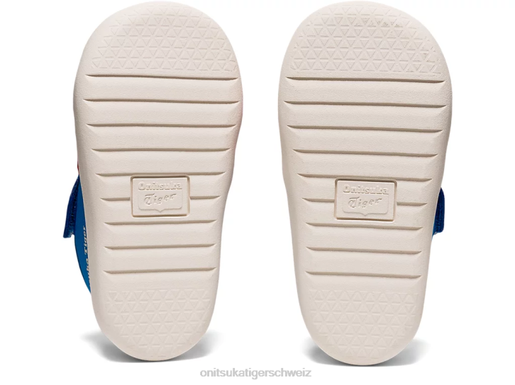 Onitsuka Tiger Sandale Mexico 66 Kinder klassisches Rot/Directoire-Blau 8X88657 Schuhe