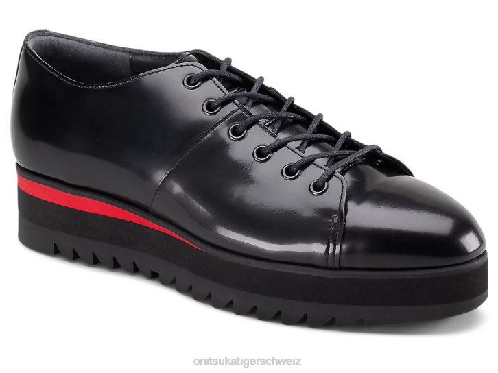 Onitsuka Tiger Schnürschuh Frauen Schwarz/klassisches Rot 8X88555 Schuhe