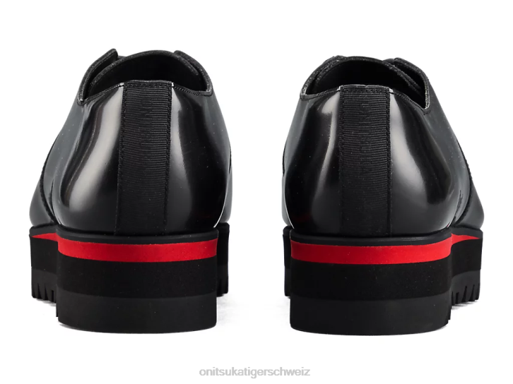 Onitsuka Tiger Schnürschuh Frauen Schwarz/klassisches Rot 8X88555 Schuhe