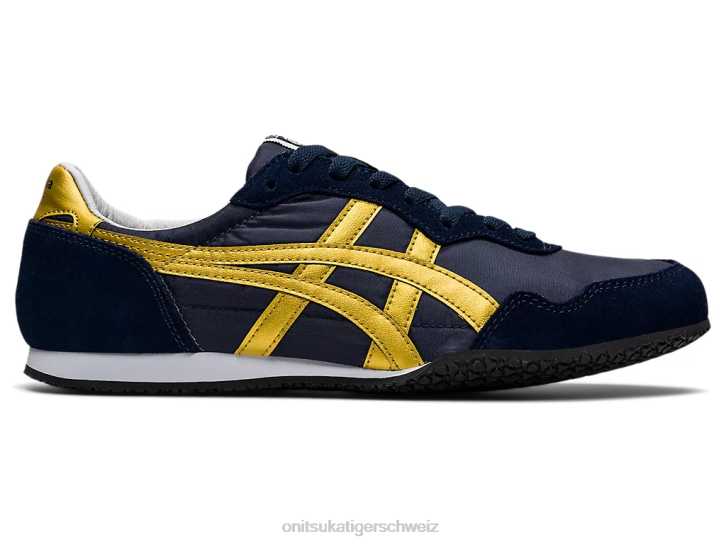 Onitsuka Tiger Serrano unisex Mitternacht/reines Gold 8X88323 Schuhe