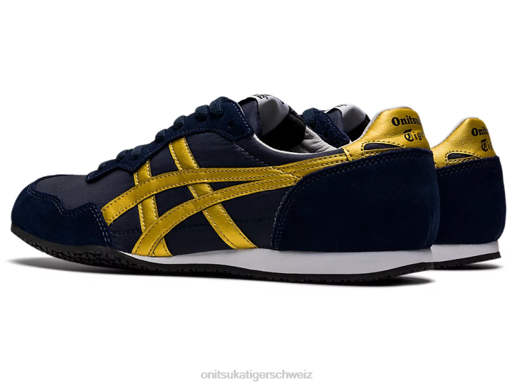 Onitsuka Tiger Serrano unisex Mitternacht/reines Gold 8X88323 Schuhe