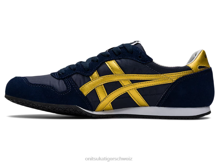 Onitsuka Tiger Serrano unisex Mitternacht/reines Gold 8X88323 Schuhe