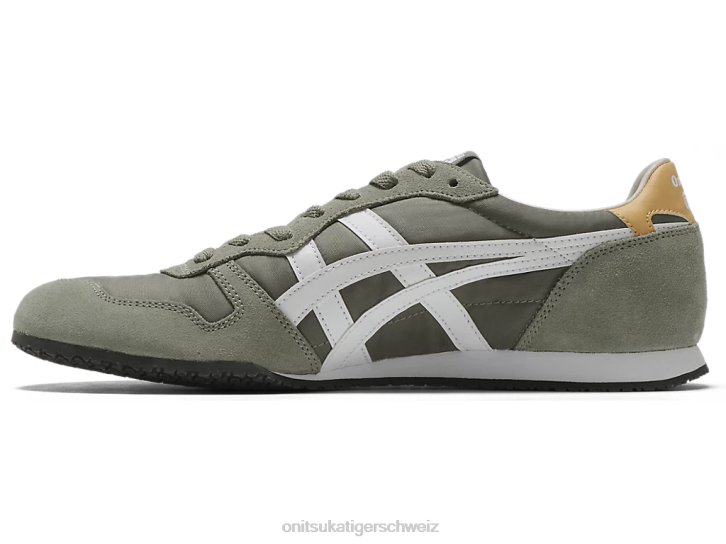 Onitsuka Tiger Serrano unisex gebranntes Oliv/Weiß 8X8876 Schuhe