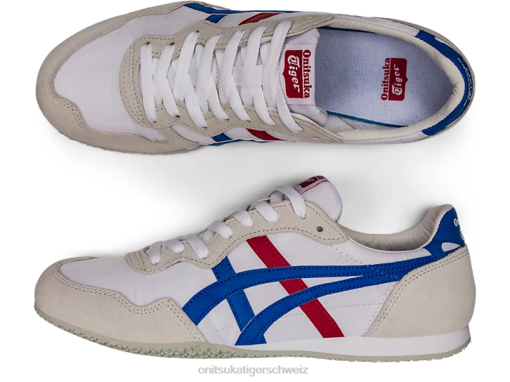 Onitsuka Tiger Serrano unisex weiß/directoireblau 8X88322 Schuhe