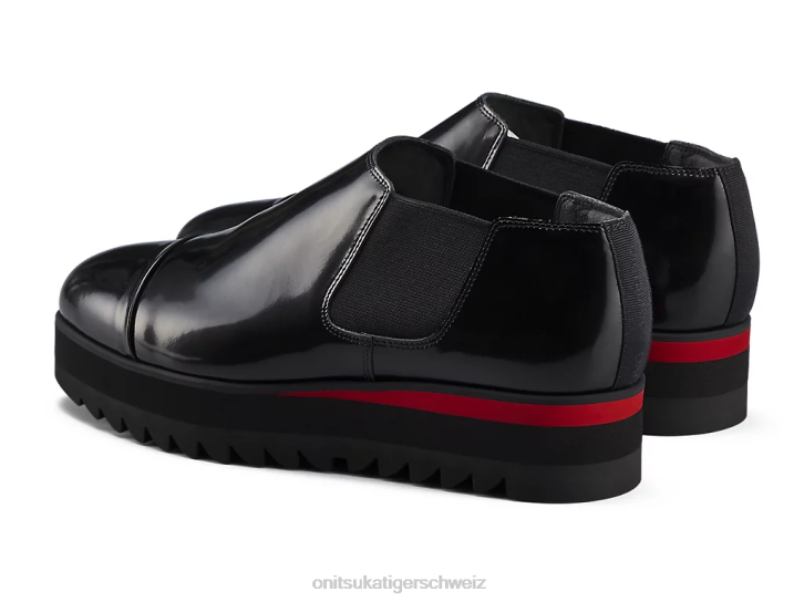 Onitsuka Tiger Side Gore Boot lo Frauen Schwarz/klassisches Rot 8X88557 Schuhe