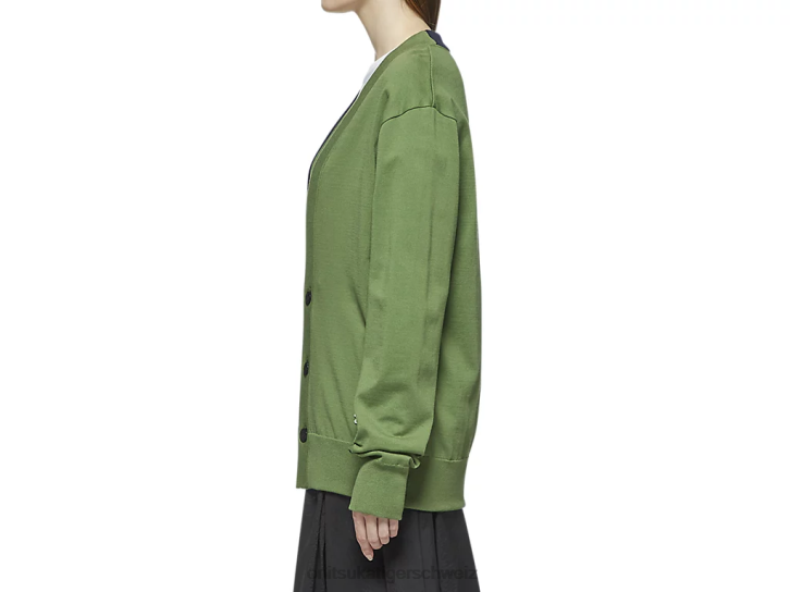 Onitsuka Tiger Strickjacke unisex hellgrün 8X88481 Kleidung