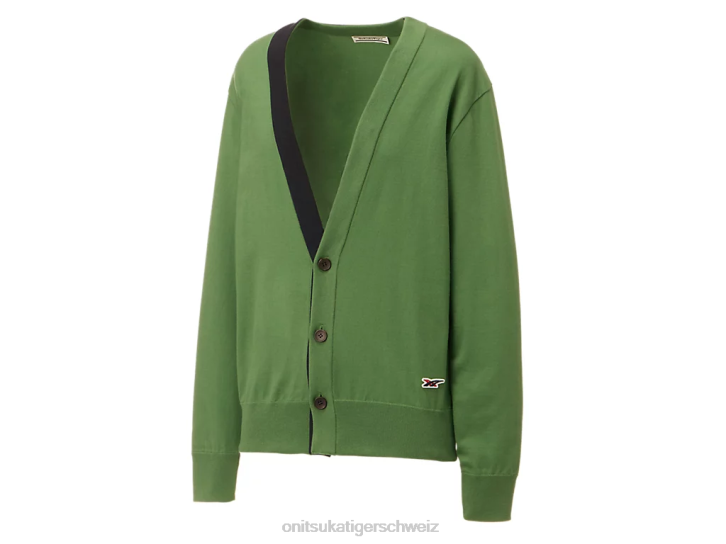 Onitsuka Tiger Strickjacke unisex hellgrün 8X88481 Kleidung