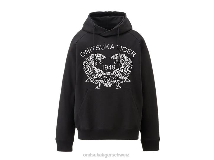 Onitsuka Tiger Sweat-Hoodie unisex Schwarz 8X88392 Kleidung