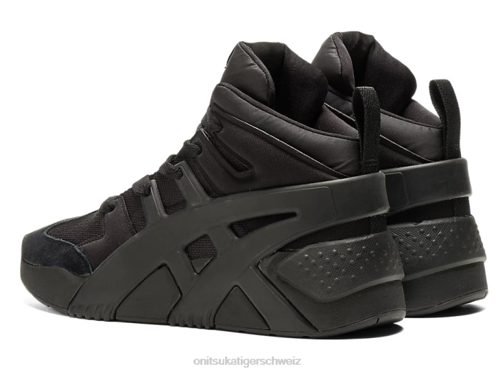 Onitsuka Tiger Trainer mit großem Logo gepufft unisex Schwarz 8X88203 Schuhe