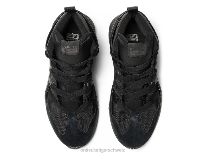 Onitsuka Tiger Trainer mit großem Logo gepufft unisex Schwarz 8X88203 Schuhe