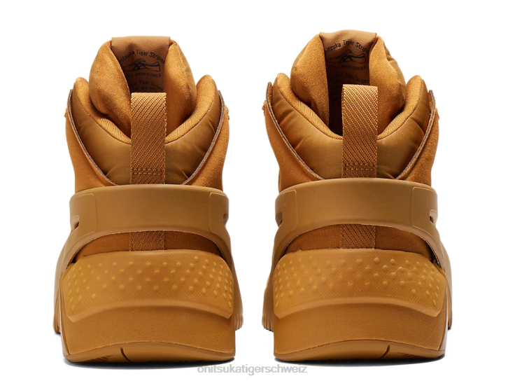 Onitsuka Tiger Trainer mit großem Logo gepufft unisex Tan Presidio 8X88207 Schuhe