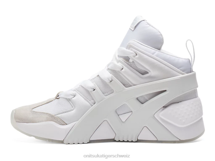 Onitsuka Tiger Trainer mit großem Logo gepufft unisex Weiß 8X88200 Schuhe