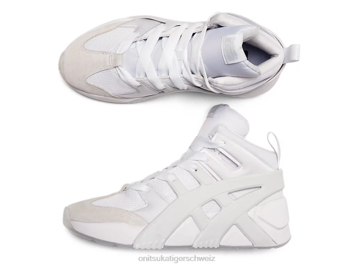 Onitsuka Tiger Trainer mit großem Logo gepufft unisex Weiß 8X88200 Schuhe