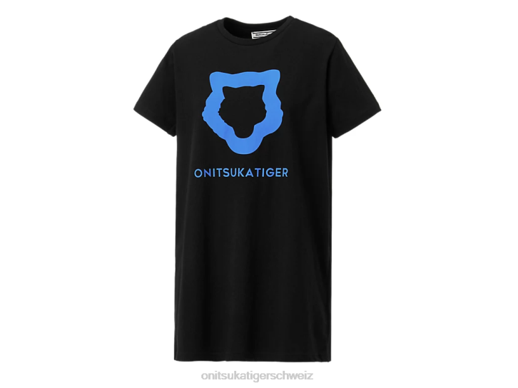 Onitsuka Tiger WS-Grafik-T-Shirt Frauen Schwarz 8X88612 Kleidung