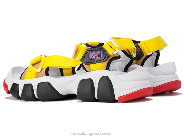 Onitsuka Tiger Zahnriemen unisex weiß/leuchtendes Gelb 8X88232 Schuhe