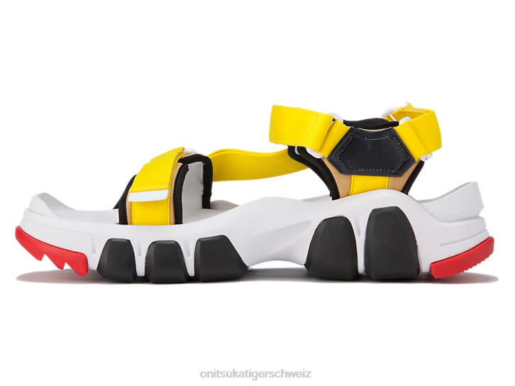 Onitsuka Tiger Zahnriemen unisex weiß/leuchtendes Gelb 8X88232 Schuhe
