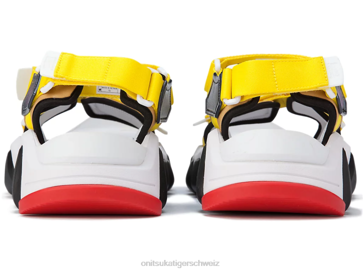 Onitsuka Tiger Zahnriemen unisex weiß/leuchtendes Gelb 8X88232 Schuhe