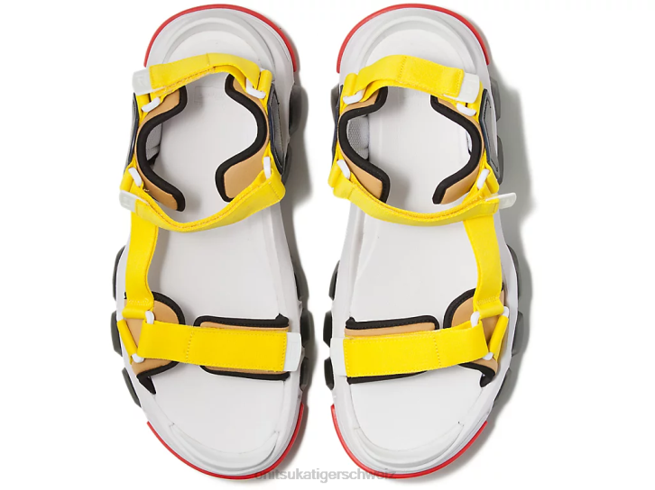 Onitsuka Tiger Zahnriemen unisex weiß/leuchtendes Gelb 8X88232 Schuhe