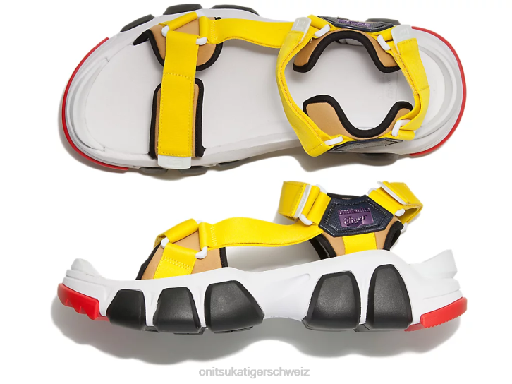 Onitsuka Tiger Zahnriemen unisex weiß/leuchtendes Gelb 8X88232 Schuhe