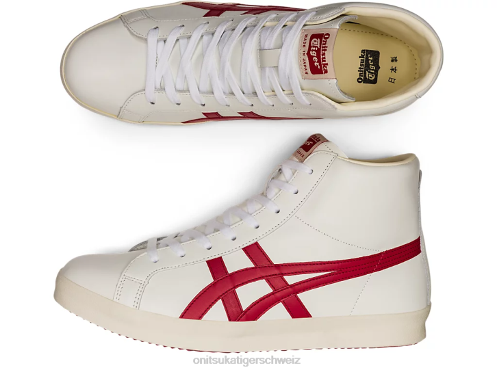 Onitsuka Tiger fabre hallo nm unisex weiß/klassisches rot 8X88138 Schuhe