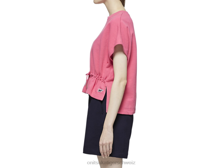Onitsuka Tiger kurzärmliges ws-oberteil Frauen Rosa 8X88610 Kleidung