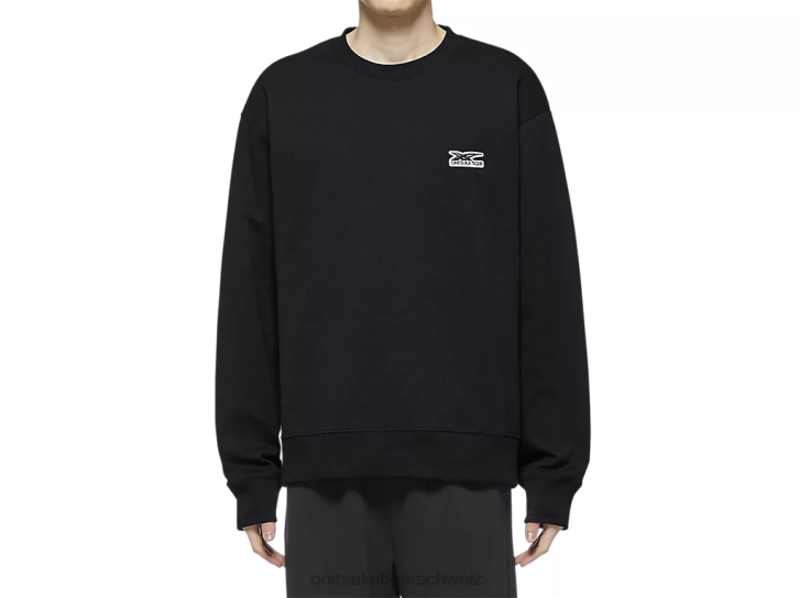 Onitsuka Tiger langärmliges Oberteil unisex Schwarz 8X88475 Kleidung