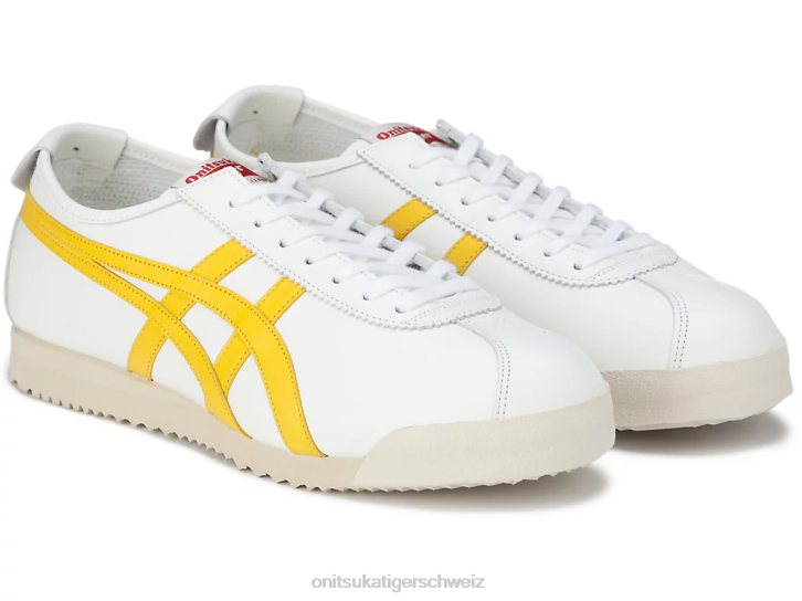 Onitsuka Tiger locker machen nm unisex Weiß Gelb 8X88255 Schuhe
