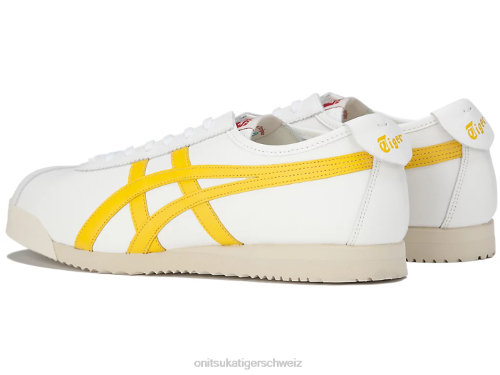 Onitsuka Tiger locker machen nm unisex Weiß Gelb 8X88255 Schuhe