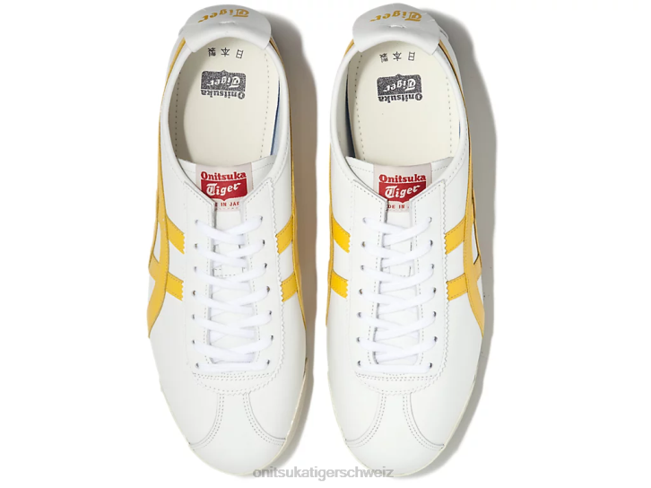 Onitsuka Tiger locker machen nm unisex Weiß Gelb 8X88255 Schuhe