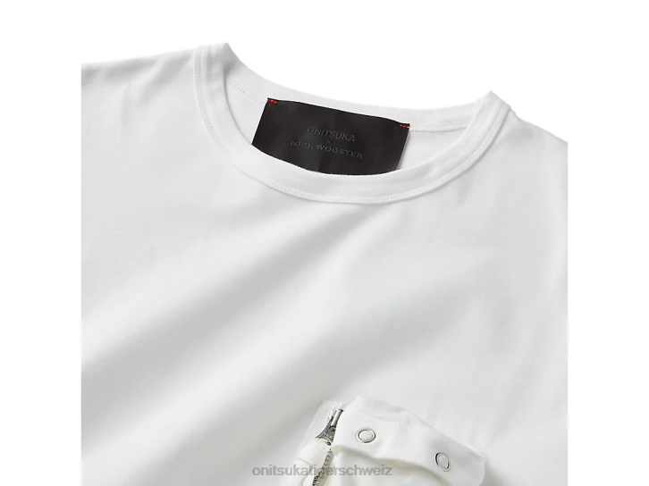 Onitsuka Tiger ls T-Shirt Männer Weiß 8X88381 Kleidung