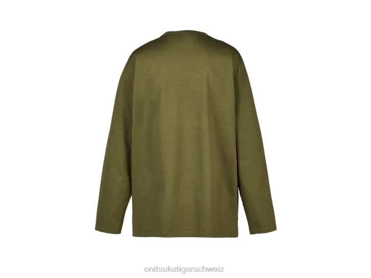 Onitsuka Tiger ls T-Shirt Männer khaki 8X88375 Kleidung