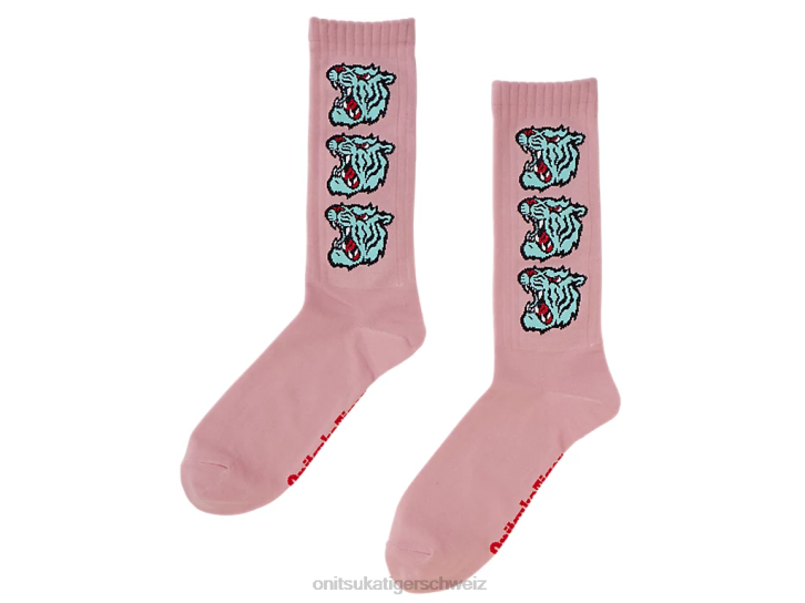 Onitsuka Tiger mittlere Socken unisex Hell-Pink 8X88506 Zubehör