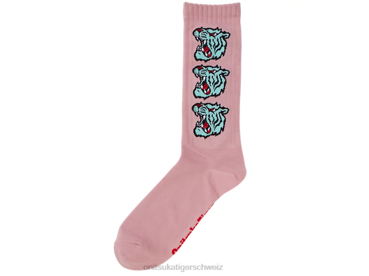 Onitsuka Tiger mittlere Socken unisex Hell-Pink 8X88506 Zubehör