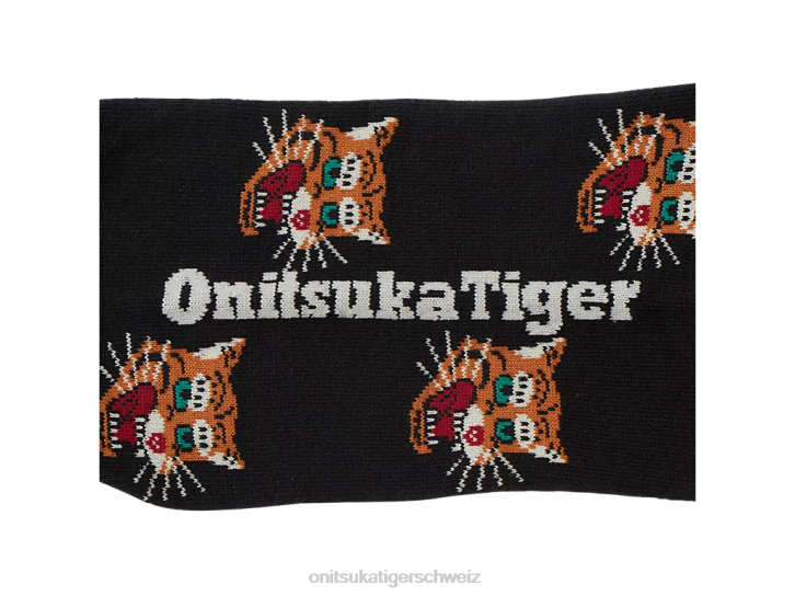 Onitsuka Tiger mittlere Socken unisex Schwarz 8X88492 Zubehör